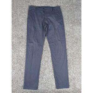 Birddogs Pants Mens 34 Slim Tapered Chino Gray Stretch Flat Front Casual 34x34